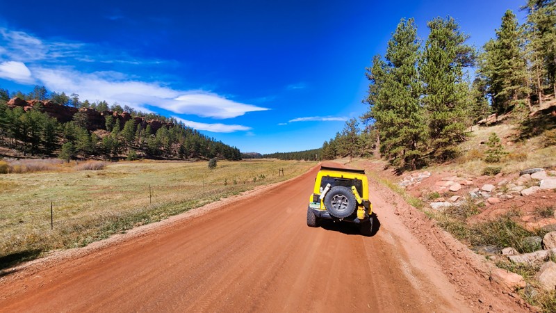 Colorado: Rainbow Falls Road Hero Photo