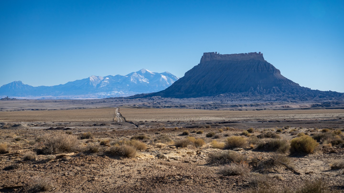 Hero: Factory Butte Road