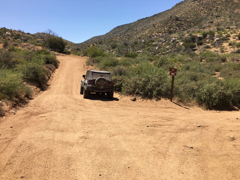 New River Canyon - Waypoint 25: FR 37 Trailhead - Go Right To Follow Main Road or Left for Lunch Spot