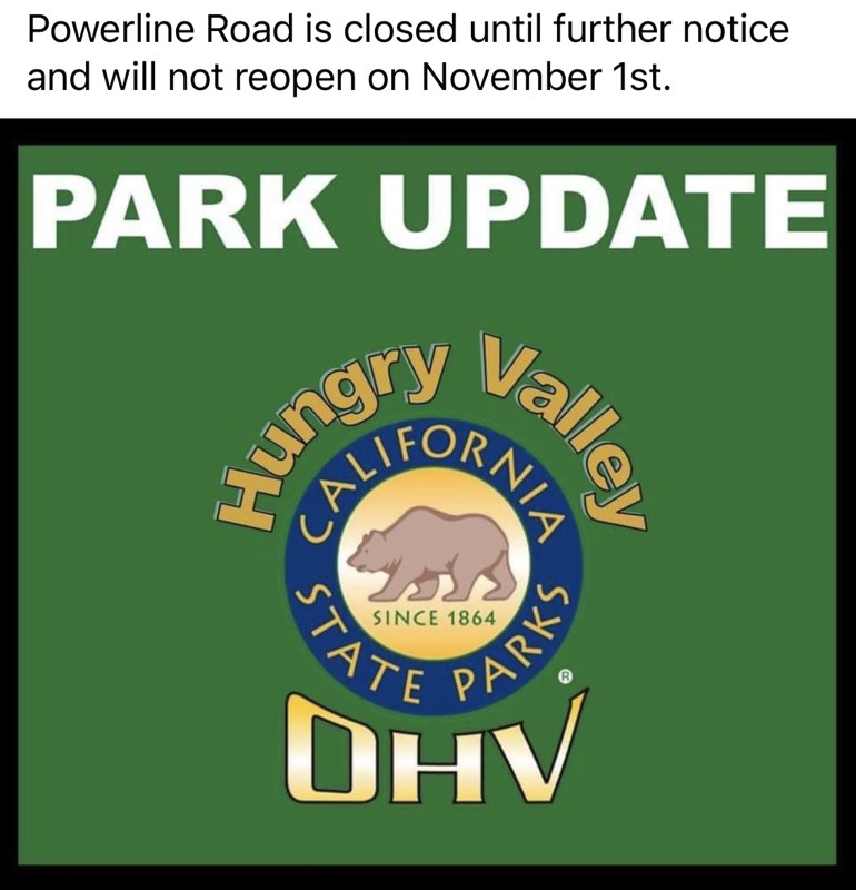 Hungry Valley SVRA - Power Line Road Trail Review Photo
