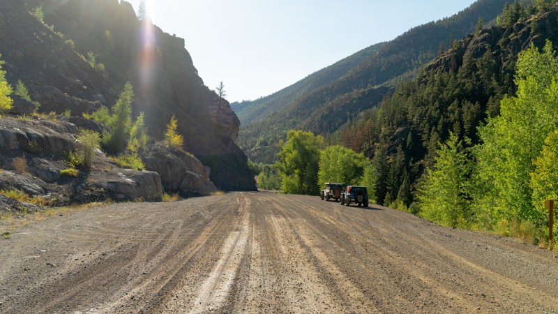 Engineer Pass Road - Waypoint 22: Alpine Gulch Trail and Staging Area