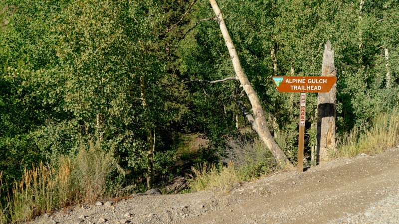 Engineer Pass Road - Waypoint 22: Alpine Gulch Trail and Staging Area