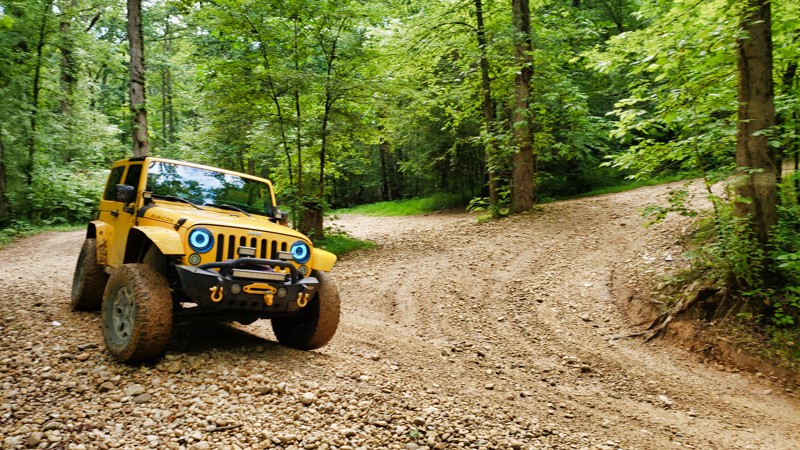 Turkey Bay OHV Primary Yellow 01 - Waypoint 29: Marker 6 - Stay Right