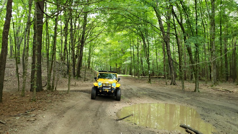 Turkey Bay OHV Primary Yellow 01 - Waypoint 17: 5201 - Stay Left