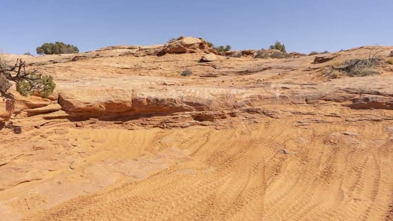 Hole in the Rock Trail - Waypoint 29: Shelf on Left - Bypass Right