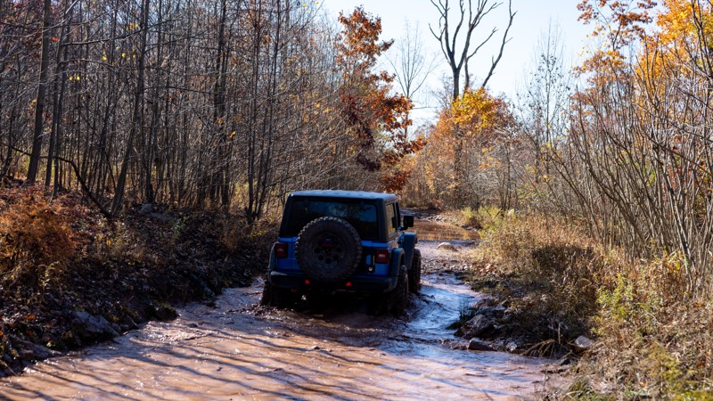 Rausch Creek Off Road Park: 11 - Waypoint 2: Stout Trailhead - Continue Straight