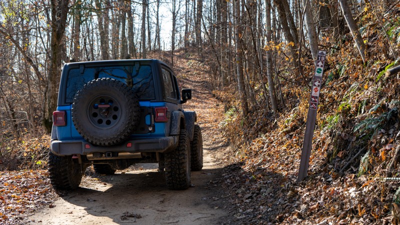 Bearwallow: Outer Green Loop - Waypoint 15: 196 Single Track - Continue Straight