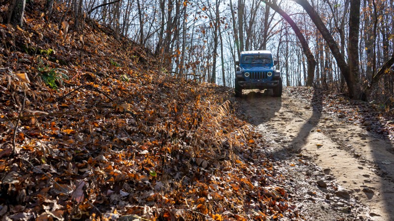 Bearwallow: Outer Green Loop - Waypoint 17: Steep Section Example