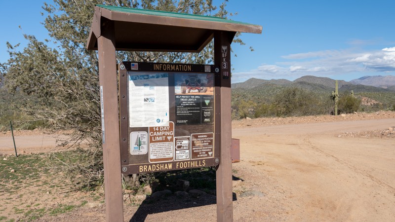 Backway to Crown King - Waypoint 2: Staging Area With Camping