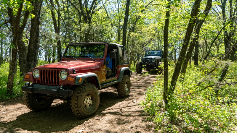 Rattlesnake Alley BOH - Kansas Rocks Recreation Park - Waypoint 20: Jared’s Junk T-Intersection